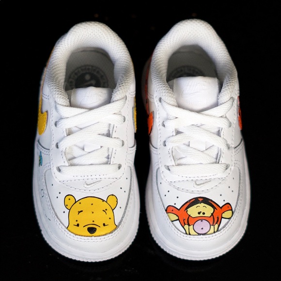 Custom Toddler Baby Air Force 1 (Winnie the Pooh) - Picture 2 of 3